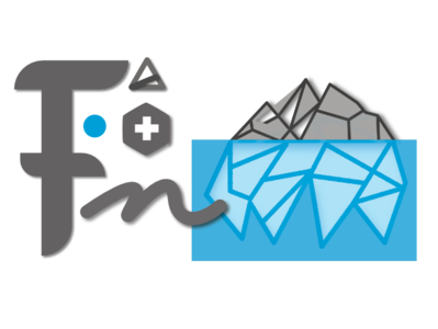 Fm Arctic Gear art direction blue blue and white brand brand and identity illustration lettering logo mountain outdoor logo