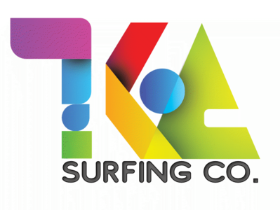KOA Surfing Co. art direction blue branding colorful design design green logo multi color orange purple red