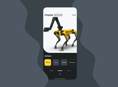 App for your robot apple bostondynamics design dog drones ios iphone mobile mobile app mobile app design mobile design mobile ui robot smart ui ux