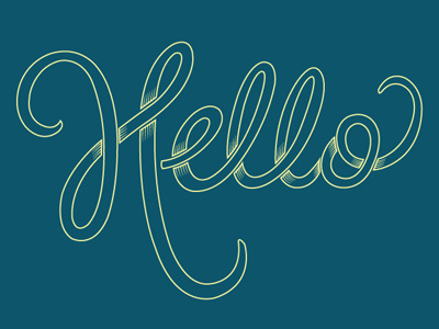 Hello! graphic design hello illustrator typography