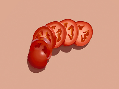 Li'l Tomato design drawing fruit illustration illustration art ipad ipad app ipad pro ipadproart procreate procreate app procreate art procreate brushes procreateapp tomato vegetable