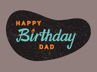HBD Dad adobe illustrator art austin birthday dad franklin barbecue graphic design hand lettering illustrator texas vector vector art