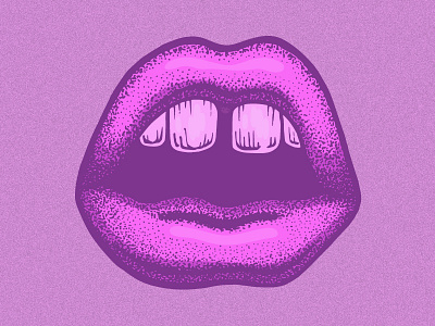 Teeth adobe illustrator graphic design illustration illustrator lips lowbrow mouth stippling teeth vector vector art