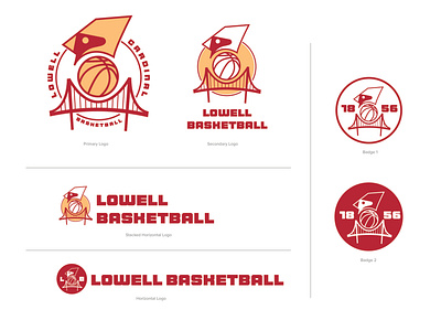 Lowell Basketball logo basketball logo graphic design logo logodesign logotype