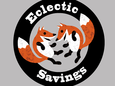 Eclectic Savings Logo branding drawing fox illustration logo wildlife