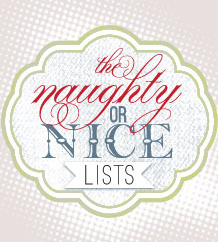 Naughty or Nice list button christmas