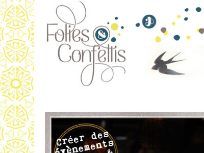website- Folies & Confettis website wedding wordpress