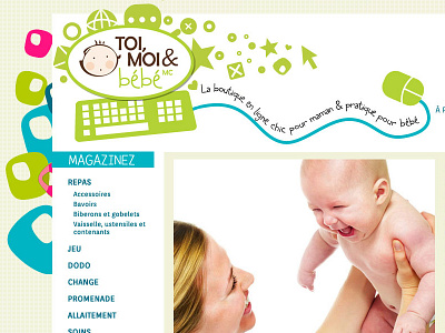 Ecommerce website baby boutique ecommerce website