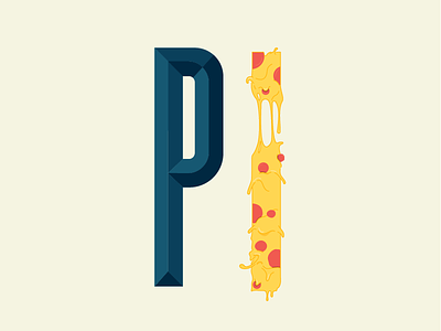 The only pi worth celebrating. cheese cheesy pepperoni pi pi day pie pizza typography