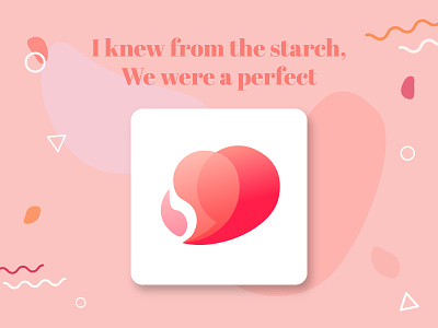 'Mash app branding dating dating logo datingapp heart icon illustration