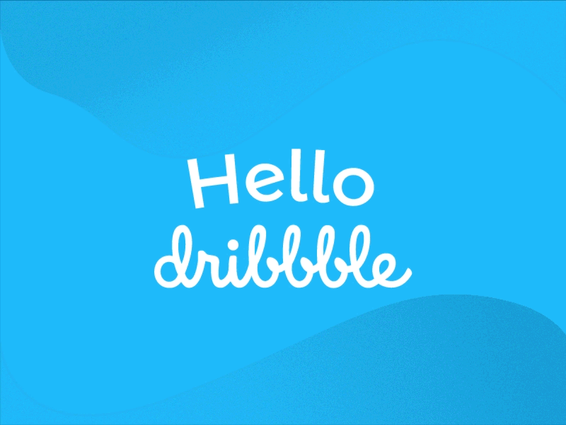 Hello Dribbble by Axelle on Dribbble