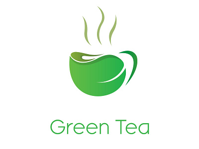 Green Tea branding graphic design illustration logo tea vector