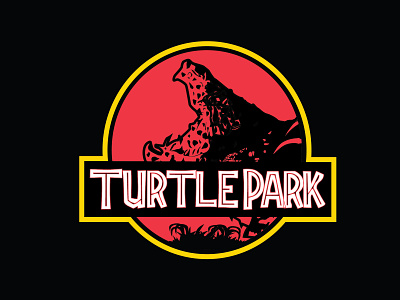 Turtle Park branding design graphic design illustrator jurrasic park logo