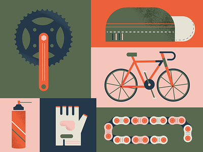Bike days art bike biking chain design illustration mountain mountainbike mtb poster ride sports