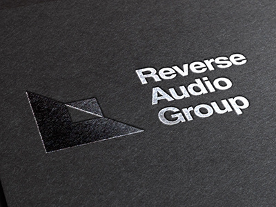 Reverse Auido Group design logo vector