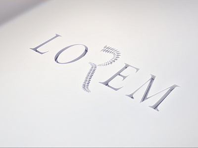 Lorem design identity logo logotype vector