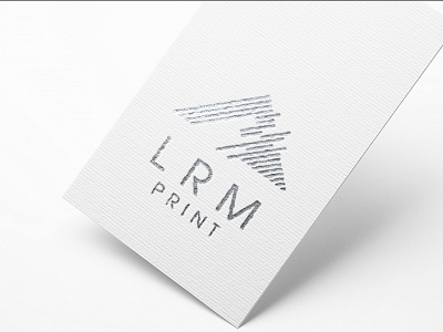 Lrm Print design identity logo logotype vector