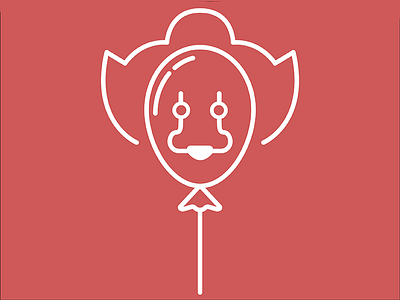 Pennywise Balloon balloon graphicdesign icon iconaday icondesign it pennywise vector