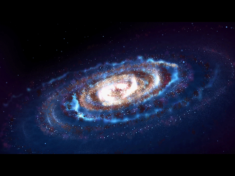 Galaxy ae after affects animation future galaxy gif particles the milky way
