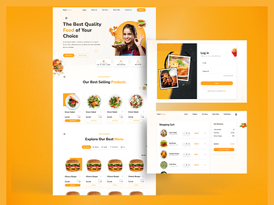 Food Factory Website UI Design