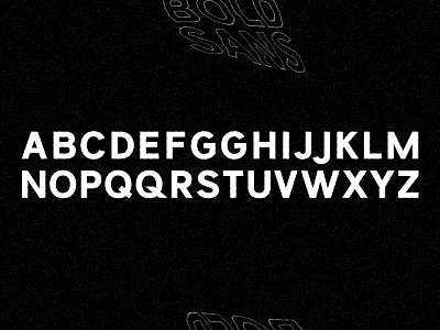 Bold Sans letters sans sans serif type typeface typography