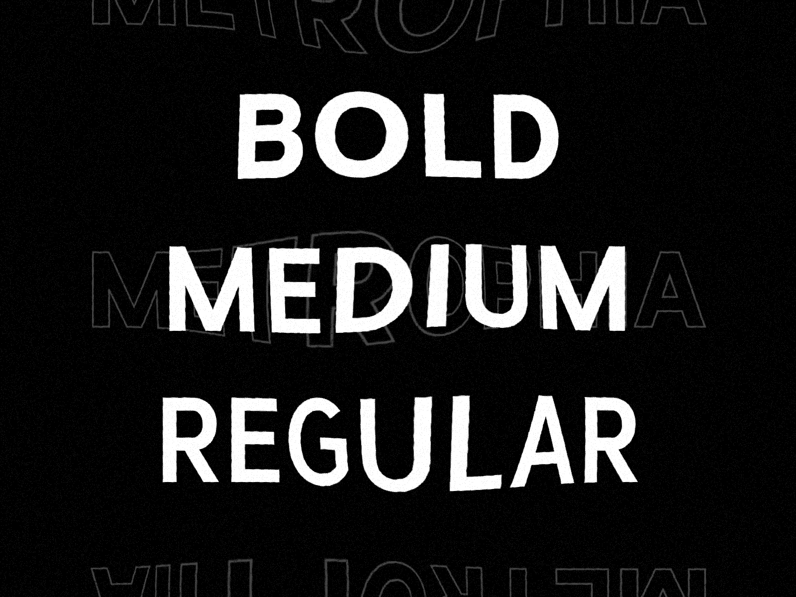 Weights animation bold font medium regular sans serif type typeface typogaphy
