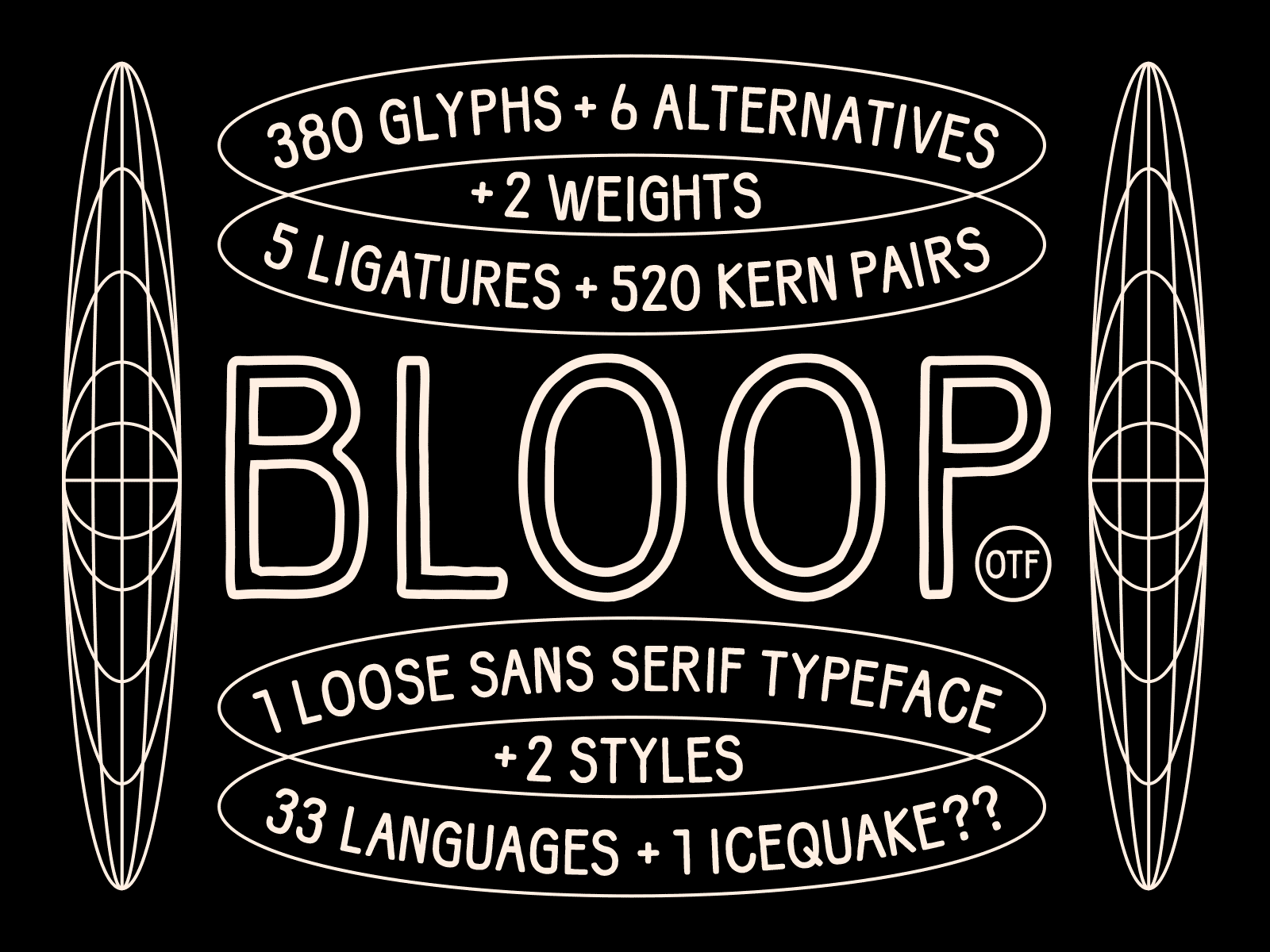 BLOOP.otf .otf bloop font loose organic sans serif type typeface typography wet wet mud