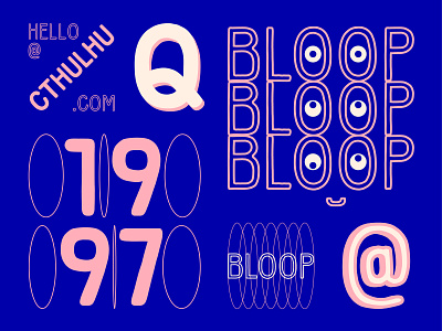 PLOOB bloop font loose not free organic sans serif type typeface typography
