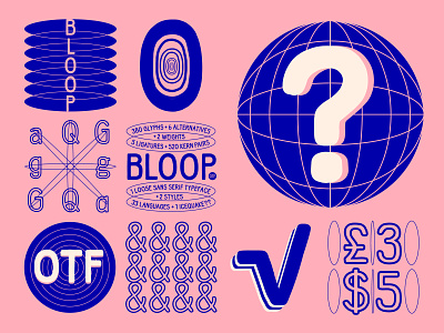 Bloop? bloop font loose organic pink sans serif type typeface typography