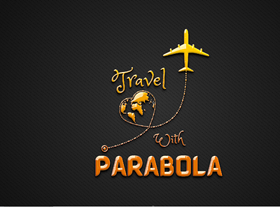 travel with parabola logo rial estate logo travel logo