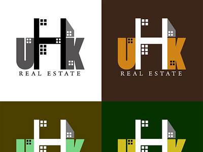 uhk real estate logo real estate logo real estate logo design