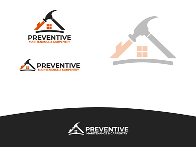 Preventive Logo carrpentry home house logo maintenance repair windows