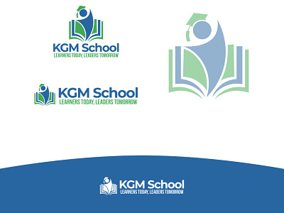 KGM School book learn logo school silhouette