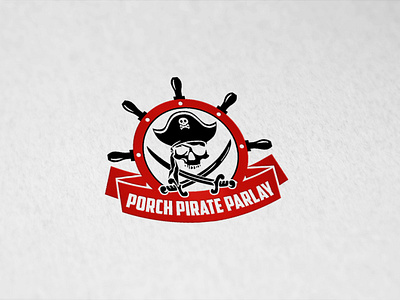 Porch Pirate Parlay forum game logo machette pirate skull