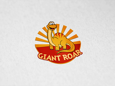 Giant Roar design dino dinosaur giant logo roar sunrise