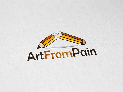 Art From Pain art broken logo pain pencil