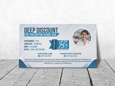 Deep Discount card design discount pharmacy save