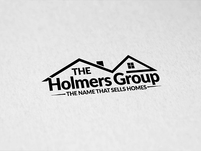 Holmers Group design group home house logo real estate sell