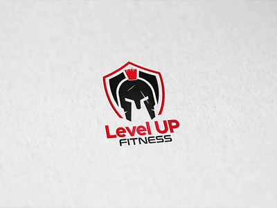 Level Up Fitness design fitness gym logo power spartan