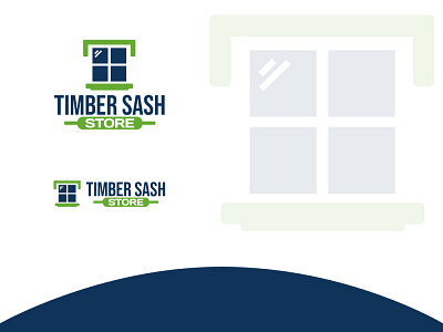 Timber Sash balcony company design logo store window
