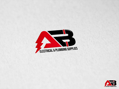 AB Logo ab company design electrical logo plumbing suplies