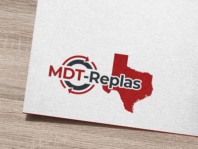 MDT - Replas design logo mdt recycling replas texas