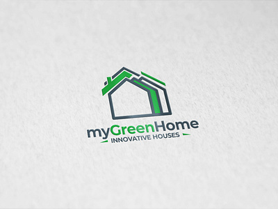 my Green Home company design house innovative logo production real estate sell