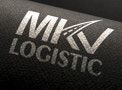 MKV Logistic cargo company design logistic logo road transport