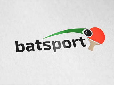 batsport bat design graphic design logo ping pong racket sport tennis