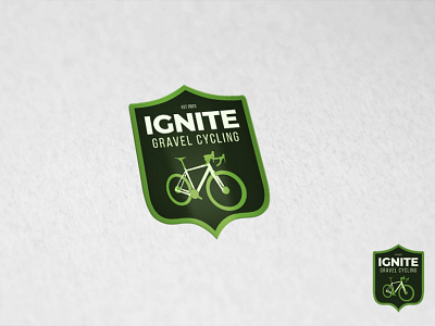 Ignite bicycle cycling design gravel cycling logo