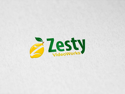 Zesty company design lemon logo z zesty