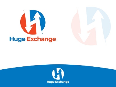 Huge Exchange arrows design exchange h huge logo