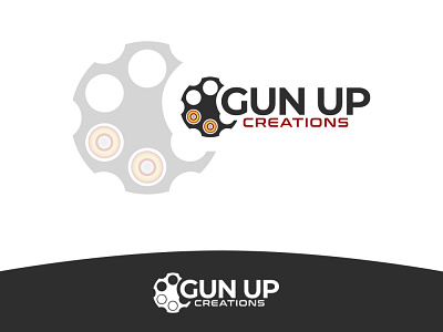 Gun UP creations accessories design graphic design gun logo pistol