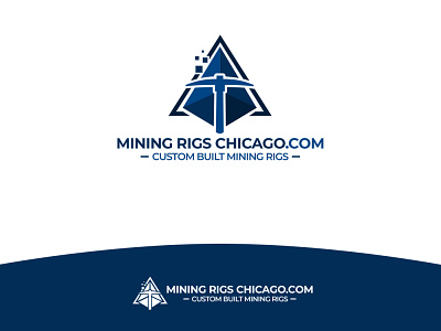 Mining Rigs chicago design logo mining rigs